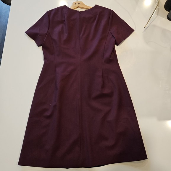 Theory Burgundy Dress Jatinn size 10 - Picture 2 of 4